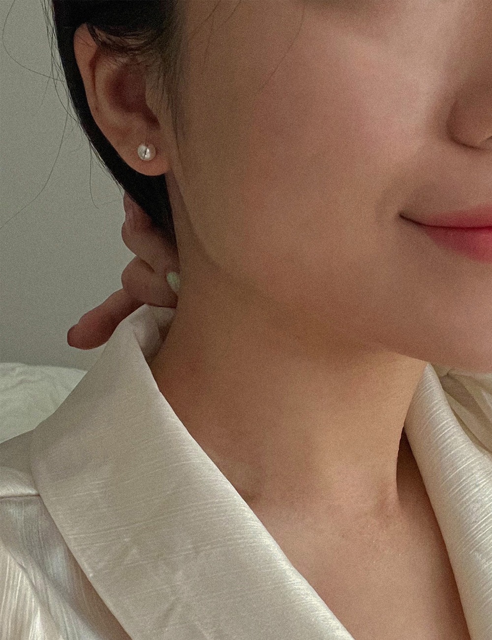 14k 클래식 진주 귀걸이 · 피어싱 (6size)